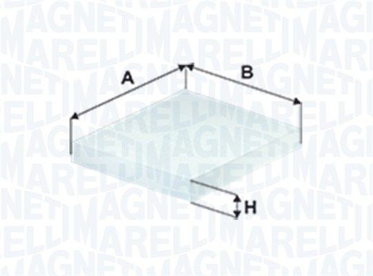 MAGNETI MARELLI Фильтр, воздух во внутренном пространстве 350203061080